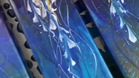 Fluid Art on Canves | Jellyfish Painting | Short | Creative Fine Art | shorts | Short Videos