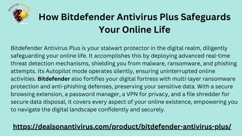 Bitdefender Antivirus Plus Your First Line of Digital Protection