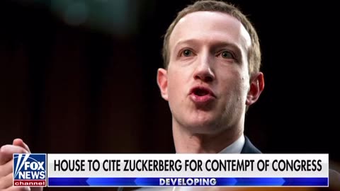 House to cite Zuckerberg for contempt of congress