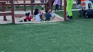 Man in Alien Costume Accidently Scares Children