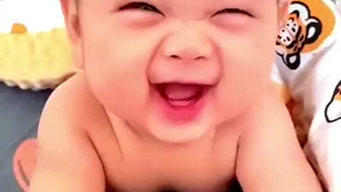 Baby cute funny scene