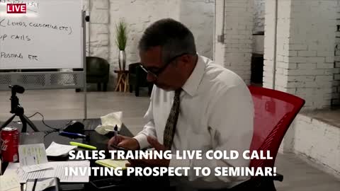 SALE STRAINING: Live COLD CALL on social media: HOW TO GRAB PROSPECTS ATTENTION IN 3 SECONDS