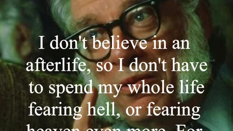 Isaac Asimov Quote - I don't believe in an afterlife...