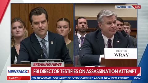 Matt Gaetz Grills FBI Director on Trump Assassination Attempt and Who’s Hiding Biden