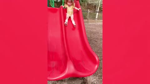 Funny Babies Playing Slide Fails - Cute Baby Videos-19