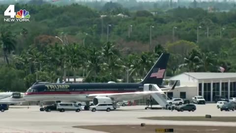 Donald Trump departs Florida for New York ahead of arraignment in court - April 3rd, 2023