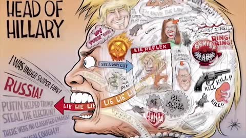 Ben Garrison's Inside the head of Hillary Clinton