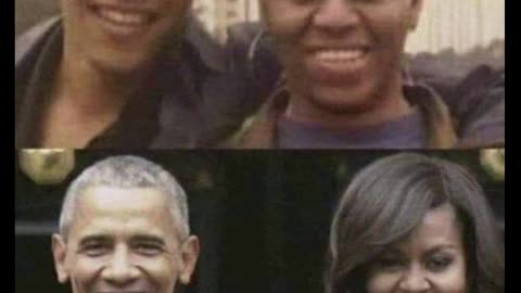 picture of obama and his wife in the younger years lol