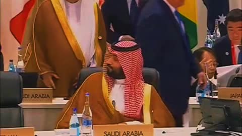 Prince Crown Of Saudi Arabian vs Former US President TRUMP moments in G20