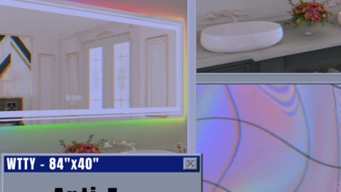 RGB LED Mirror for Bathroom