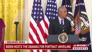 Barack Obama Thanks Biden For 'Faith In Our Democracy' At White House Portrait Unveiling