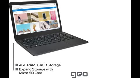The GeoBook 2E is a compact and lightweight laptop that is ideal for everyday use.