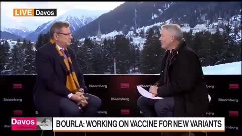 Pfizer CEO Albert Bourla at Davos says they're experimenting to combine the Covid and flu jabs.