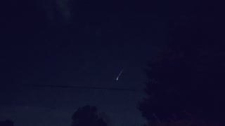 Remnants of a Failed Russian Satellite Burn Across the Night Sky