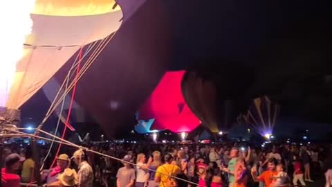 labor day weekend #baloonglow #laborday #hotairballoon #fire #blowup #labordayliftoff