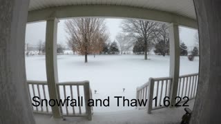 Snowfall and Thaw Middle TN 1.6.22