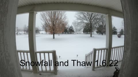 Snowfall and Thaw Middle TN 1.6.22