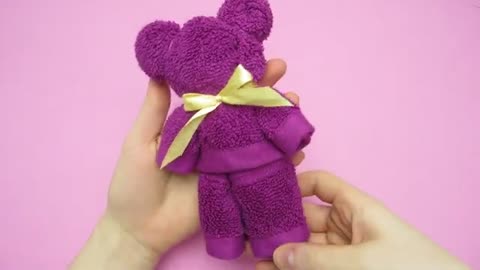 DIY Towel Teddy Bear/DIY toys for kids/ towel toys/diy