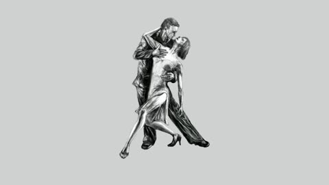 Argentine Tango time-lapse drawing (No. 331)