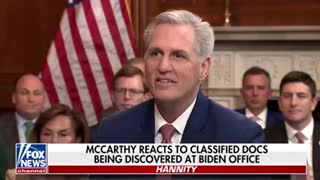 Kevin McCarthy Responds To Biden's Classified Documents Hypocrisy