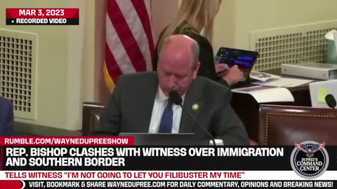 Rep. Dan Bishop Clashes With Biden Nominee Who Won't Be Quiet