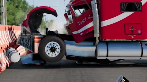 Cars vs Truck Crash Test - BeamNG.drive