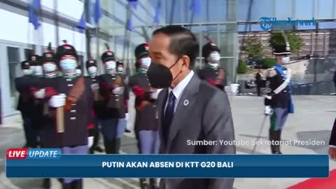 Putin calls Jokowi and suggests he won't be able to make the G20 Summit in Bali.