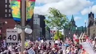Scenes from Ottawa today where thousands of parents and kids are protesting