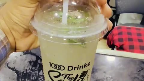 🥤 I tried Lemon mint soda from 1000 Soda Drink Depot 🥤