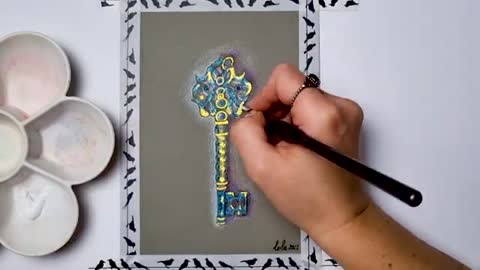 How to Paint a Key - the Process and the Painting