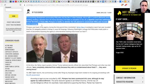 BREAKING: CIA PLOTTED To ASSASSINATE Assange! - Spanish Court ORDERS Pompeo To TESTIFY!