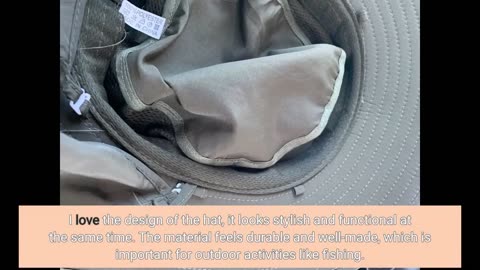 Customer Feedback: KOOLSOLY Fishing Hat,Sun Cap with UPF 50+ Sun Protection and Neck Flap,for M...