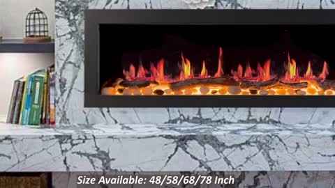 Bright Fireplace with 5 Stylish Renowned Flame