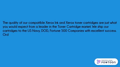 Re-Manufactured Xerox Toner Cartridges