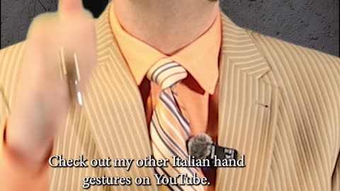 Italian hand gestures! This one means "The check please"