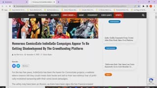 Chaos News Special Indiegogo Shadowbanning Comicsgate Edition