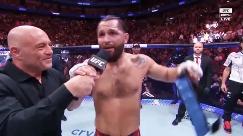 UFC Fighter Jorge Masvidal Leads "Let's Go Brandon" Chant During Retirement Speech