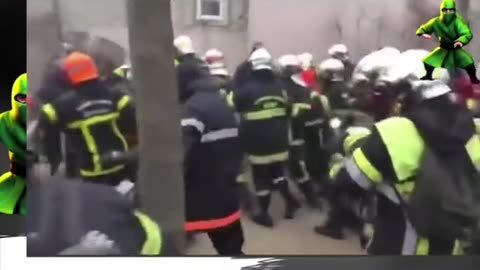 Firefighter vs police in france