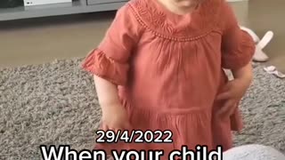 Cute Baby Can Only Say No