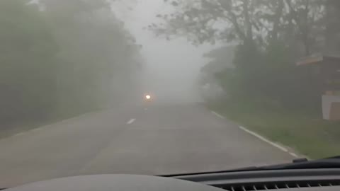 Foggy morning in the Philippines