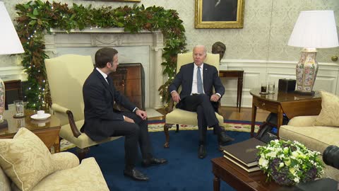 President Biden Holds a Bilateral Meeting with President Emmanuel Macron of France