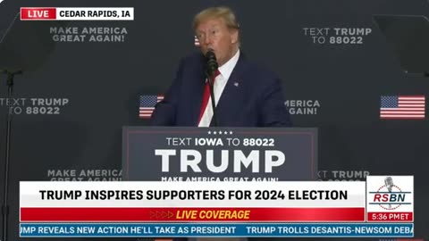 President Trump LIVE: Cedar Rapids- "Go Vote" It's For You -Conclusion Speech, USA, USA, USA!