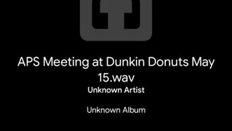 A Meeting At Dunkin' (May 2019)