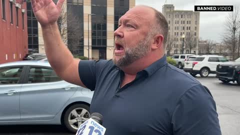 War Against The 1st Amendment.' Alex Jones Appears For Questioning in Sandy Hook Lawsuit