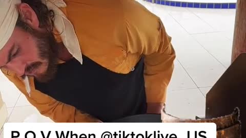 Kinks worked out for the @tiktoklive_us LIVE spotlight #Foodie #capterik #humor