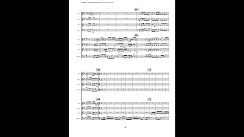 J.S. Bach – Motet: “Singet dem Herrn ein neues Lied”, Part 2 (Woodwind Octet)