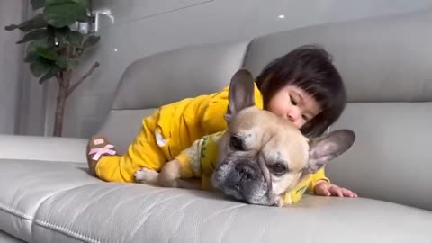 dog love kids
