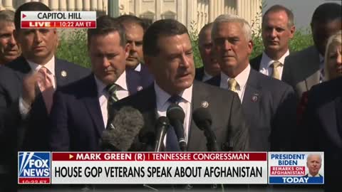 Veteran Rep Mark Green SLAMS Biden in Emotional Speech: "The Blood of Americans" is on Biden's Hands