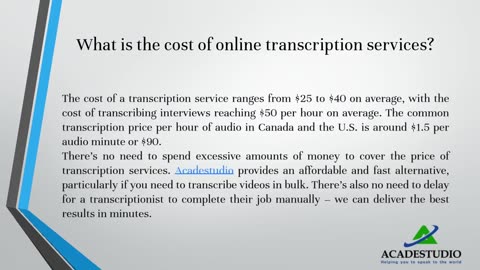 What are human transcription services?