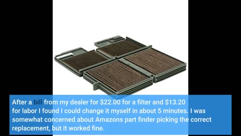 Denso 453-1011 First Time Fit Cabin Air Filter for select Lexus/Toyota models
